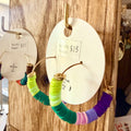 Clay Heishi Hoop Earrings | Keylime Zest