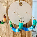 Clay Heishi Hoop Earrings | Sur