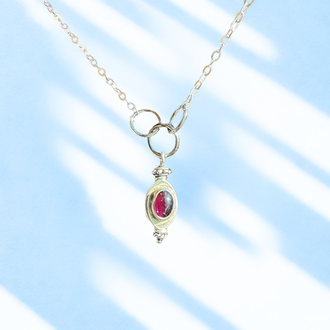 Reclaimed Vintage Silver Pendant Necklace