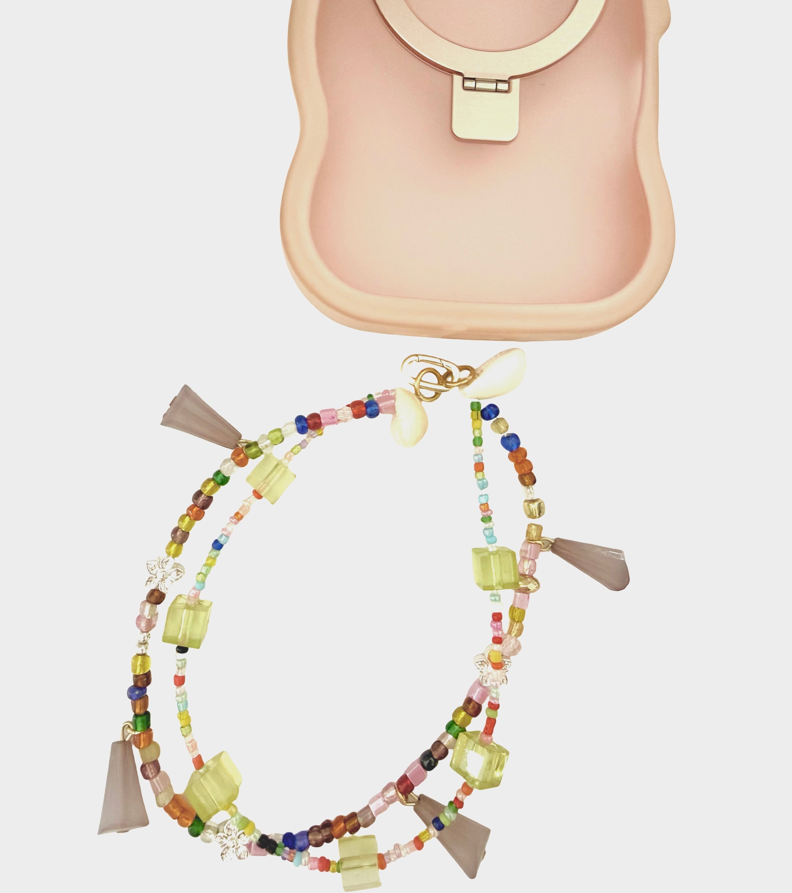Handmade Beaded Phone Chain Wristlet (tether tab included) | Vacay Mode