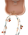 Handmade Beaded Phone Chain Wristlet (tether tab included) | Daisies + Cherries