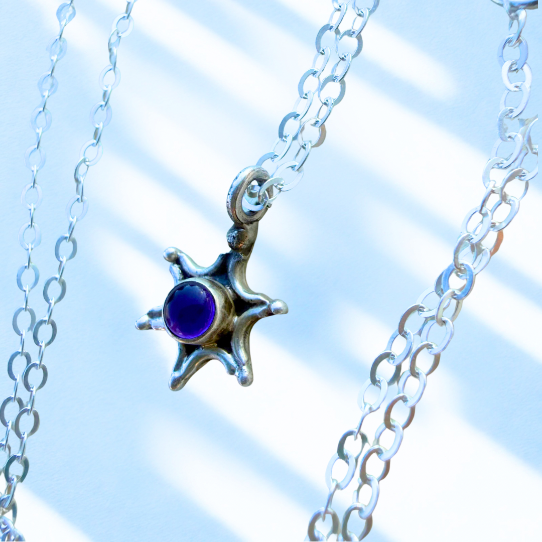 Reclaimed Vintage Silver Pendant Necklace