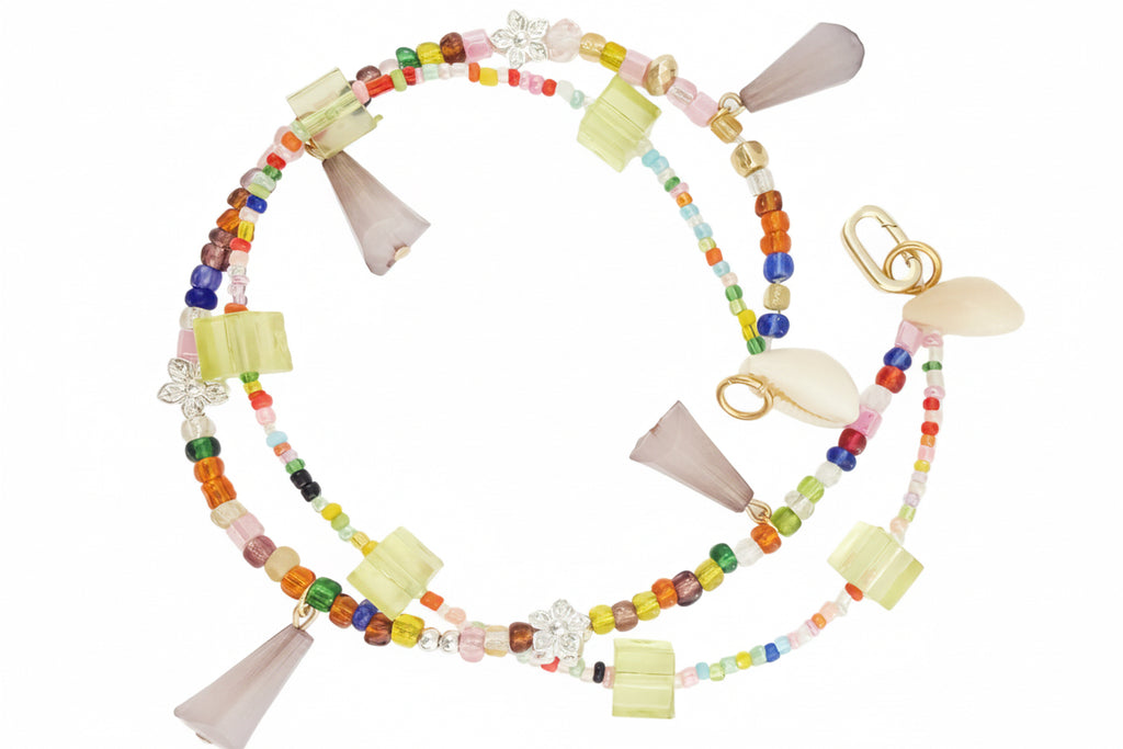 Handmade Beaded Phone Chain Wristlet (tether tab included) | Vacay Mode