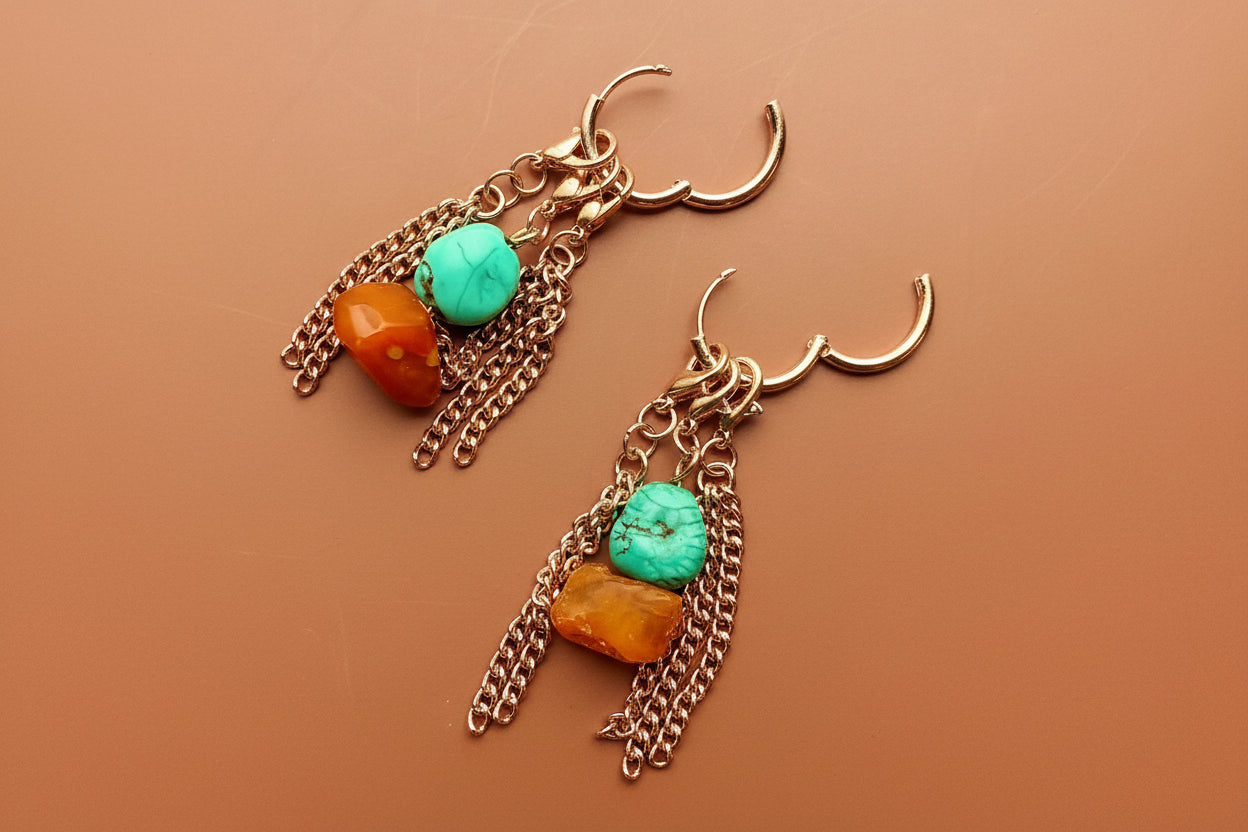 Sunset Current Modular Huggies •
OOAK • Convertible Design