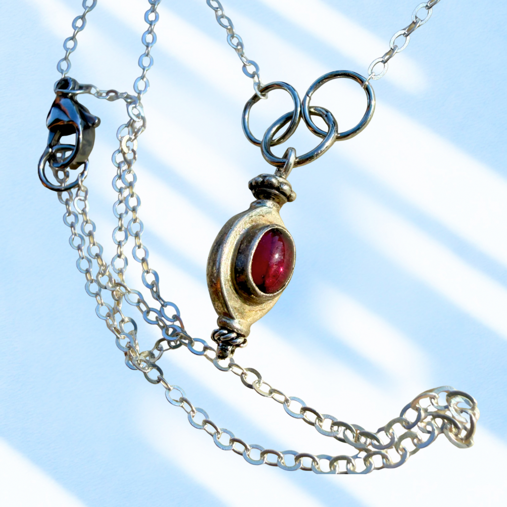 Reclaimed Vintage Silver Pendant Necklace