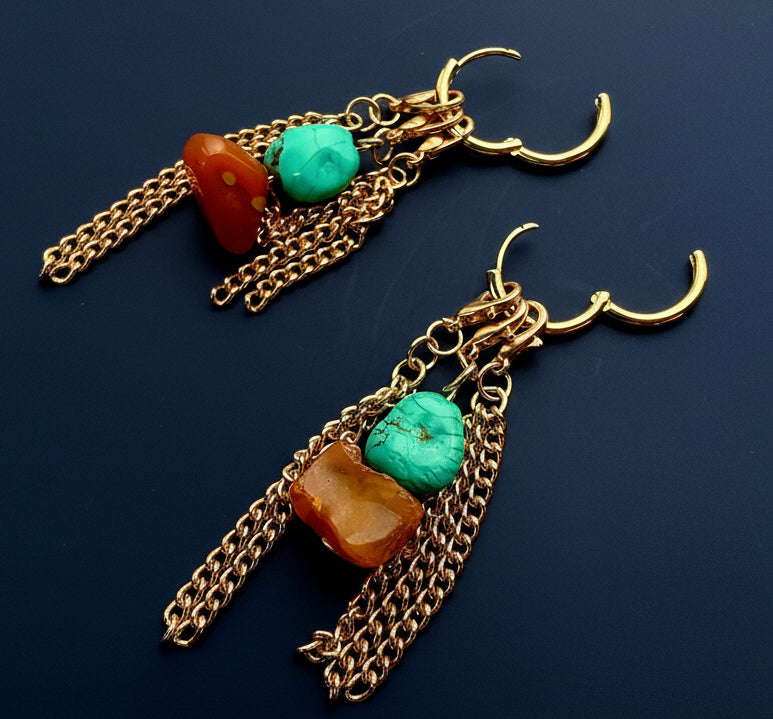 Sunset Current Modular Huggies •
OOAK • Convertible Design