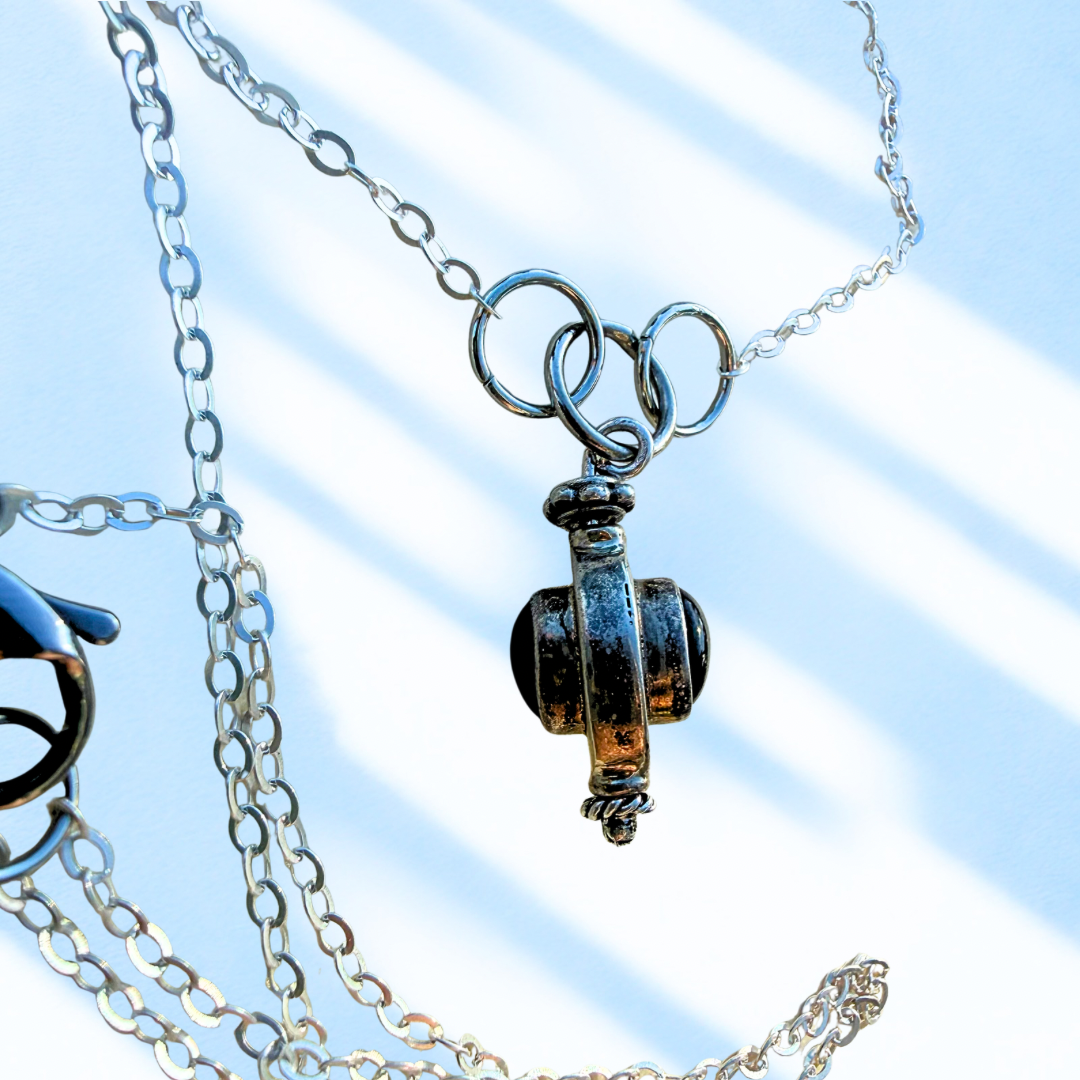 Reclaimed Vintage Silver Pendant Necklace