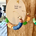 Clay Heishi Hoop Earrings | Deep Bold