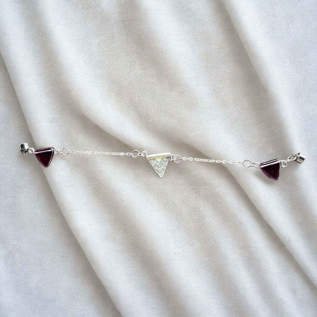 Sterling Silver Geometric Bracelet