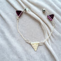 Sterling Silver Geometric Bracelet