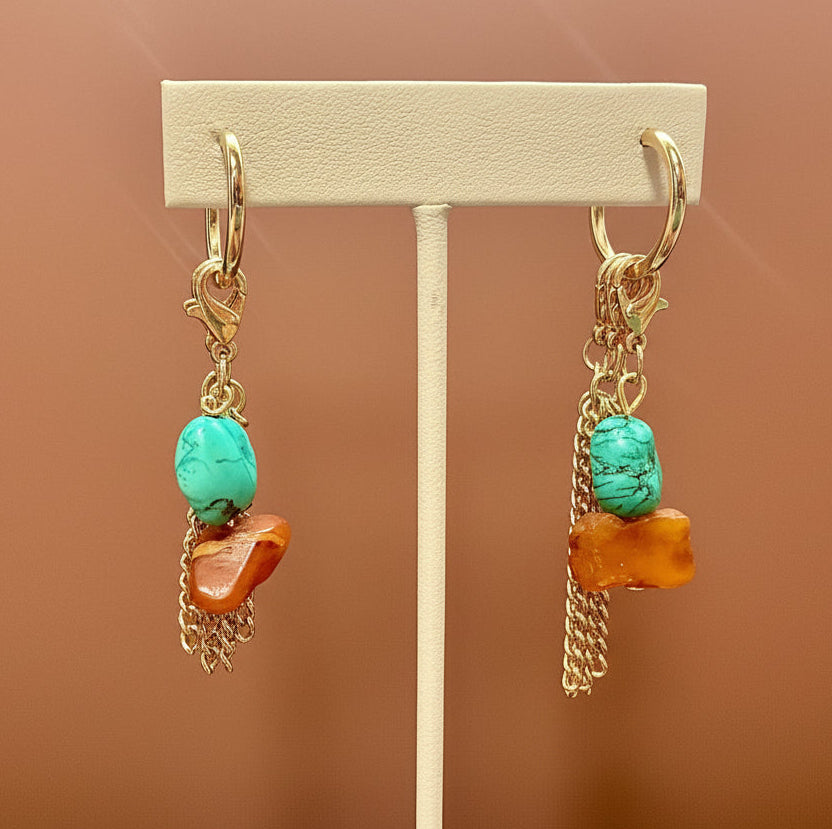 Sunset Current Modular Huggies •
OOAK • Convertible Design