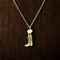 Gone Country Gold Pendant Necklace