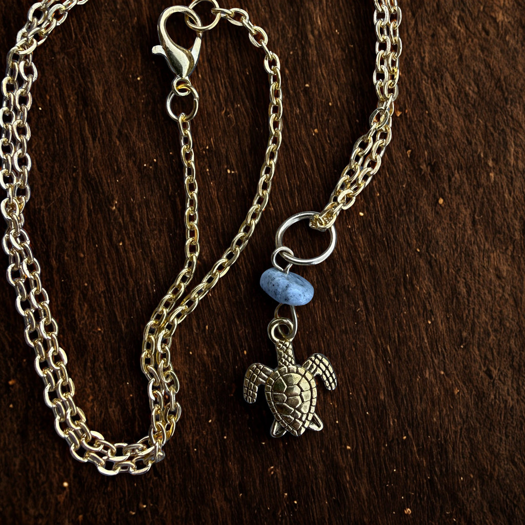 Sea Turtle Gold Pendant Necklace